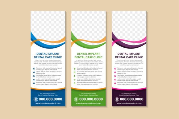 Dental Implant Vertical Banner: Embroidery Design Review