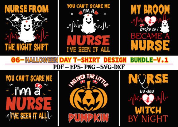 Halloween Day T-shirt Design Bundle: Nurse Embroidery Review