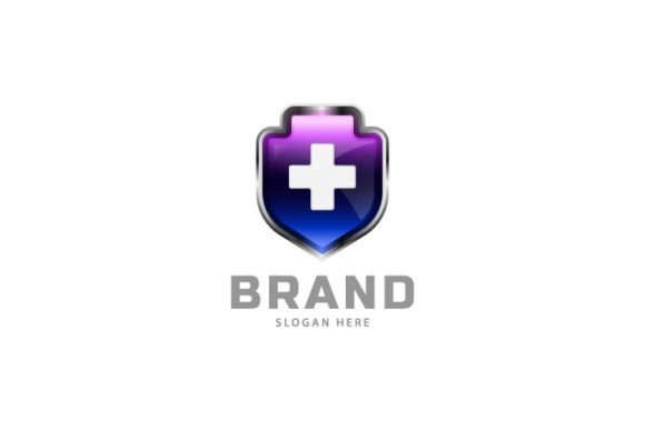 Medical and Shield Logo Design Vector