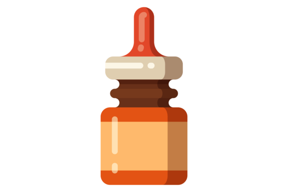 Nasal Drops Flat Icon. Pharmacy Symbol.